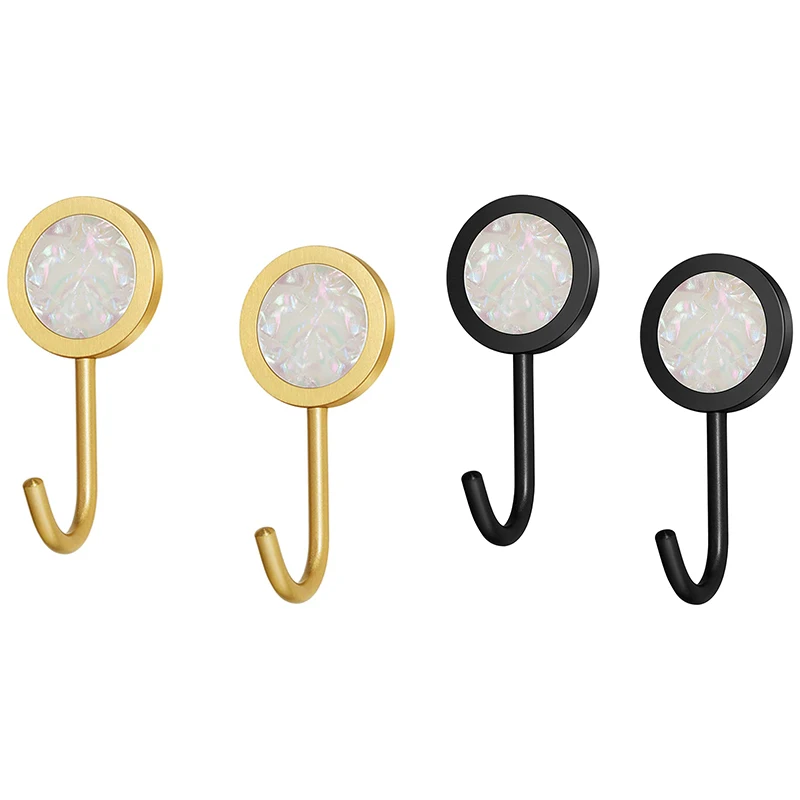 

Brass Towel Hooks For Bathroom Wall And Kitchen Set Of 2, Robe And Coat Hooks Sticky Hanging Hangers 2021