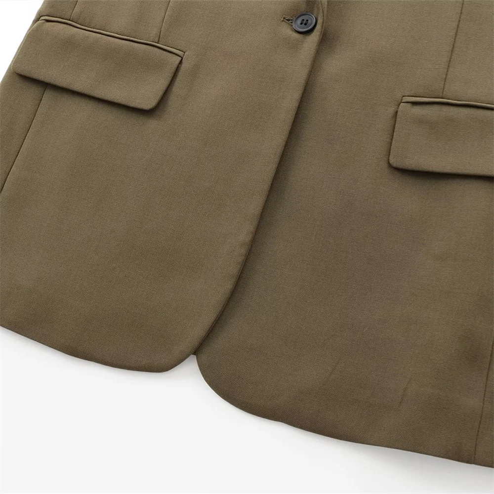 Осенняя новая женская одежда PB &amp ZA2024 стильная облегающая однотонная