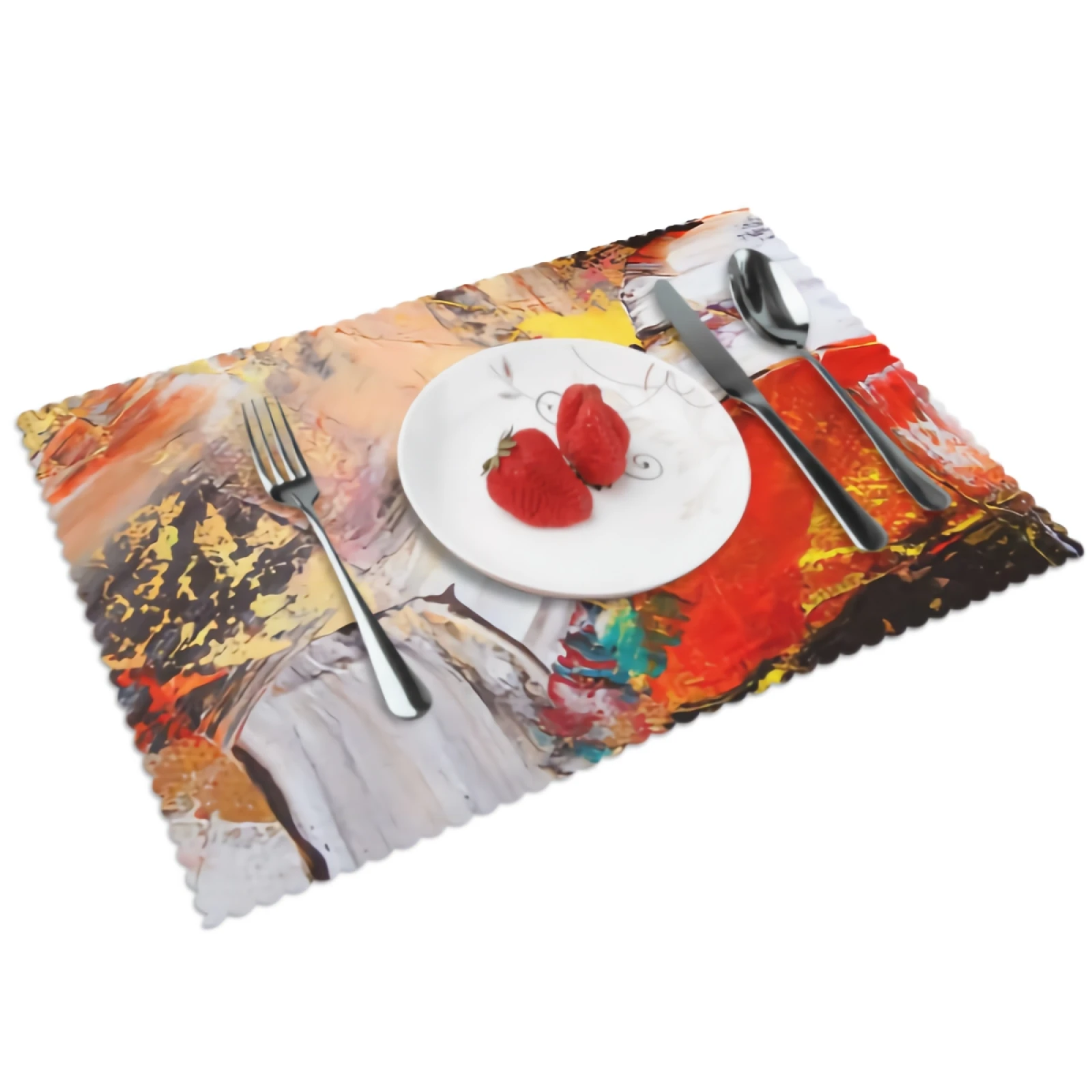 

Artist Placemats for Dining Table 12 x 18 inches Heat Resistant Table Placemats Set of 4 for Kitchen Dining Table
