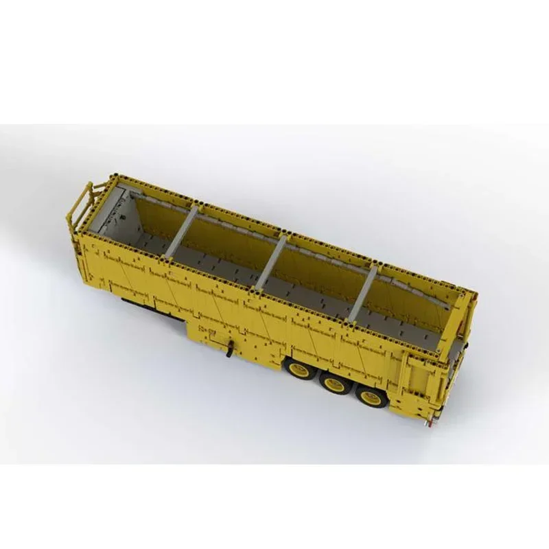 Грузовик-кровать MOC- 122057 Дизайн прицепа для ходьбы с 4 функциями 2135 блоков детские