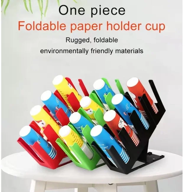 

Пластиковый держатель для чашек на 4 отделения, органайзер на столешницу, диспенсер для чашек и органайзер, держатель для крышки для хранения, держатель для Rak Cawan