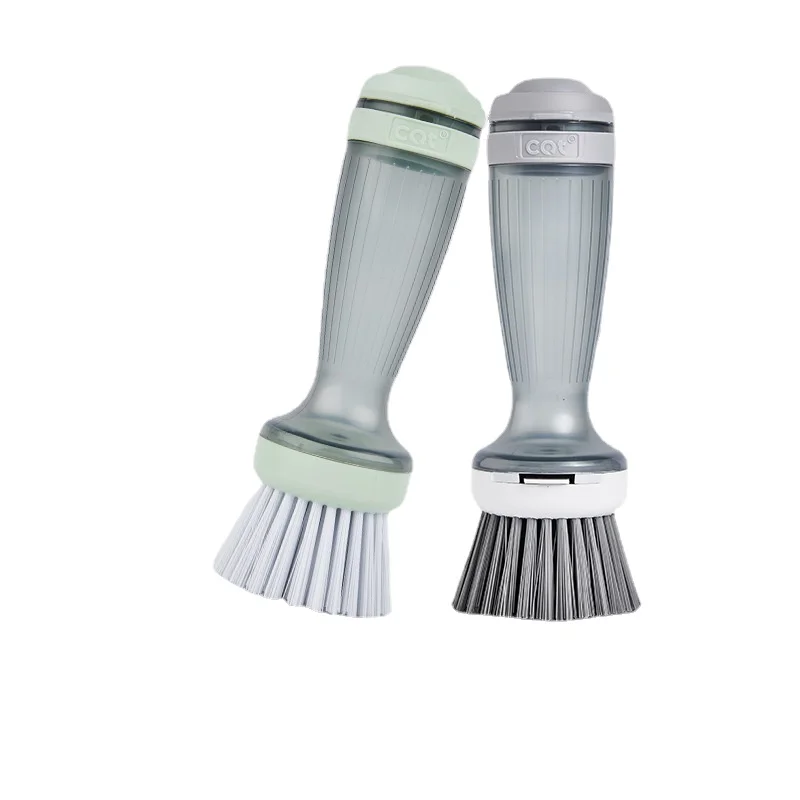 

Vertical liquid-filled cleaning cloth kitchen press liquid-filled dishwashing pan brush household dishwashing sponge brush