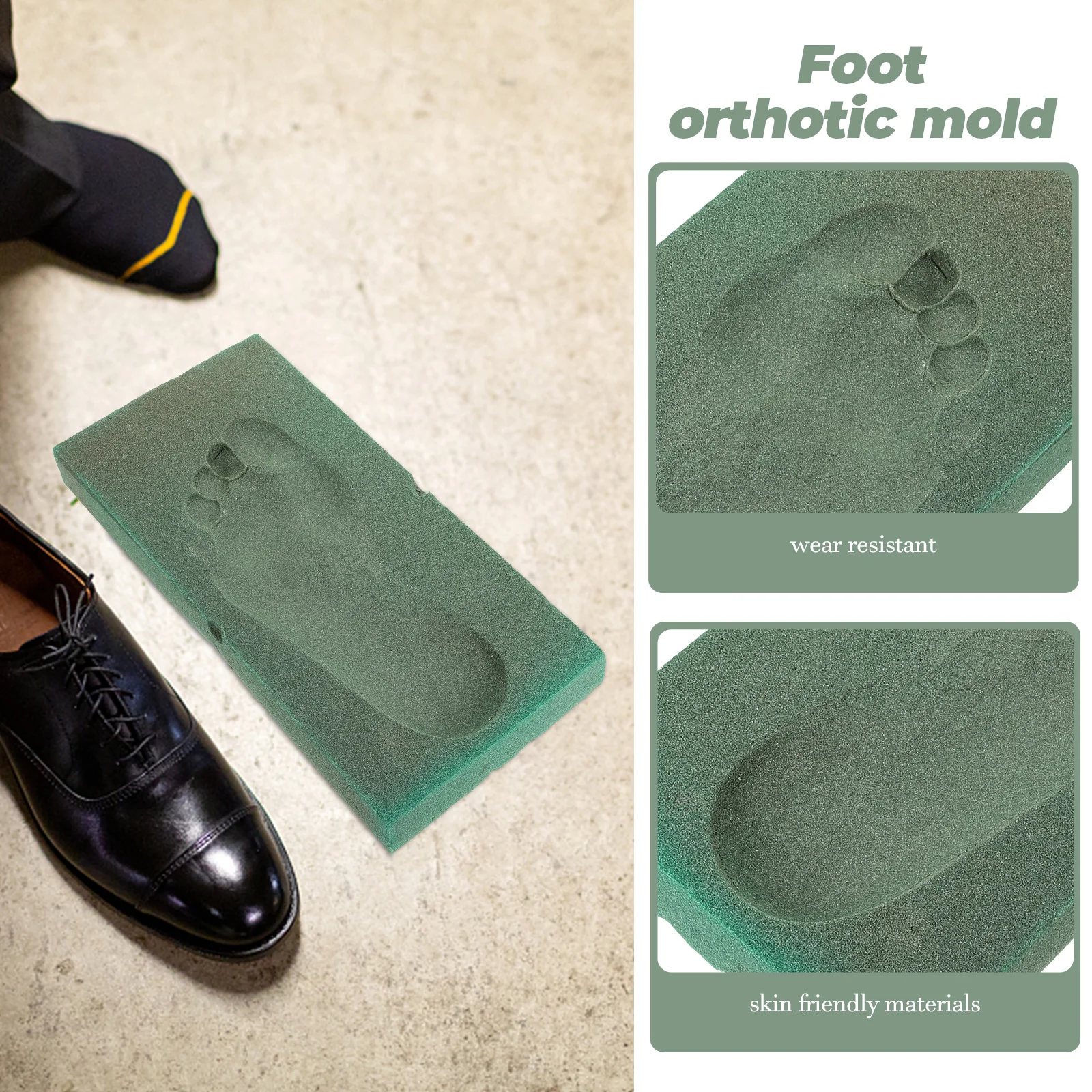 Фото 3D пенопластовая коробка для оттисков ног, форма для литья следов, индивидуальный комплект стельок, форма для собак, инструмент для анализа формы ног, повседневная обувь №3