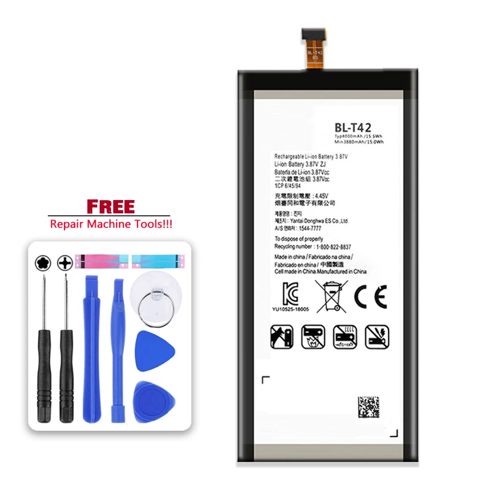 Аккумулятор BL-T42 для LG V50 ThinQ 5G V50ThinQ BL T42 LM-V500 V500N V500EM v500xm Bateria free tool - купить по