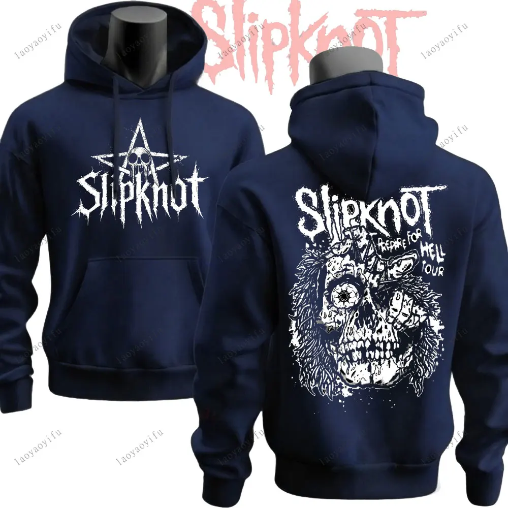 Фото Мужская толстовка с капюшоном S-Slipknots, музыкальный логотип, металлическая рок-группа, женская и мужская толстовка с капюшоном, новинка, трендовая одежда, зимние пуловеры с капюшоном №4