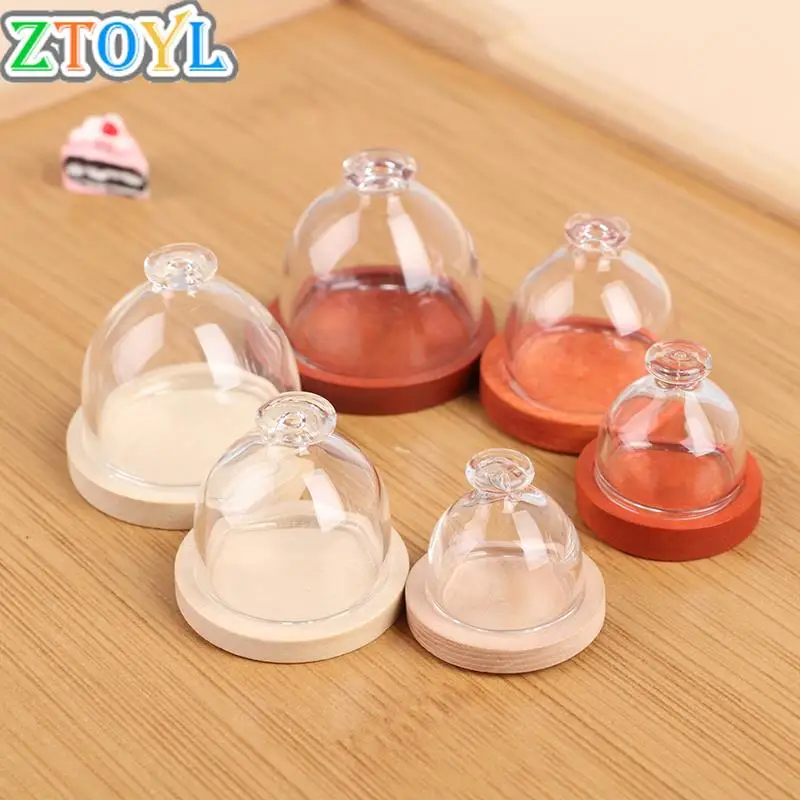 

Mni 1:12 Dollhouse Miniaturas Furniture Transparent Glass Dessert Fruit Tray Dollhouse Miniatures Accessories
