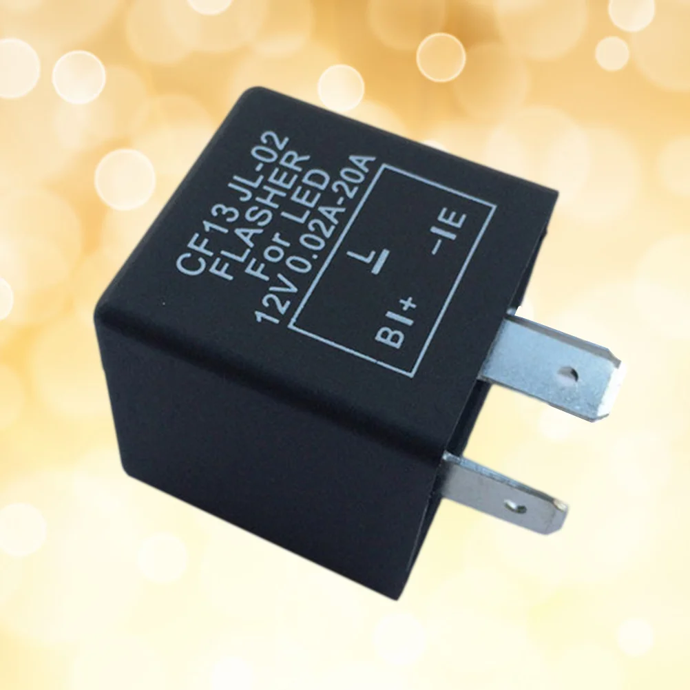 

Черные полезные нерегулируемые 3-контактные аксессуары CF13 JL02 Flasher, 1 шт.