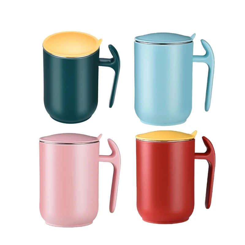 

550 мл Термос, чашка большой емкости 304, кружка из нержавеющей стали с крышкой, чашка для кофе, молока, чая, кофе, кружка в подарок