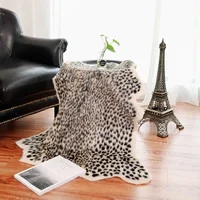Soft Carpets For Living Room Animal Skin Leopard Printed Faux Fur Home Decoration Non Slip Plush Rugs Mats Fleece Plush Carpets