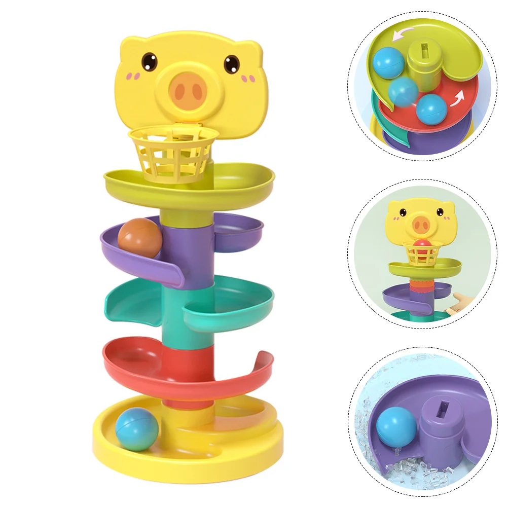 

Shooting Fun Desktop Toys Assembling Child Toys Balls Casual Children Assembly Rotating Toys Abs Plastic Kids Toys Baby