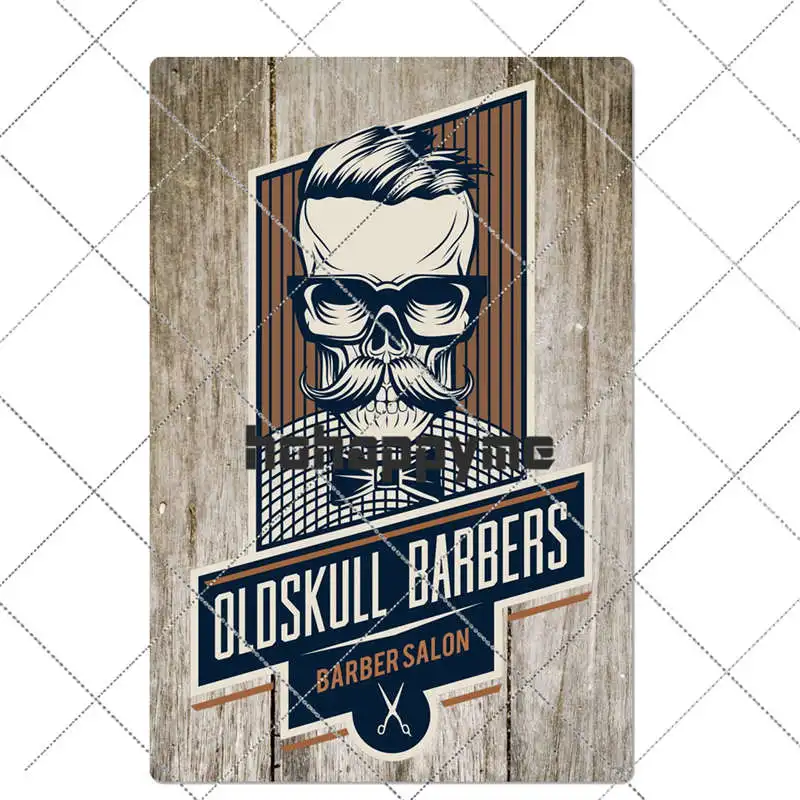 Металлический винтажный знак для парикмахера плакат кафе бара паба настенный