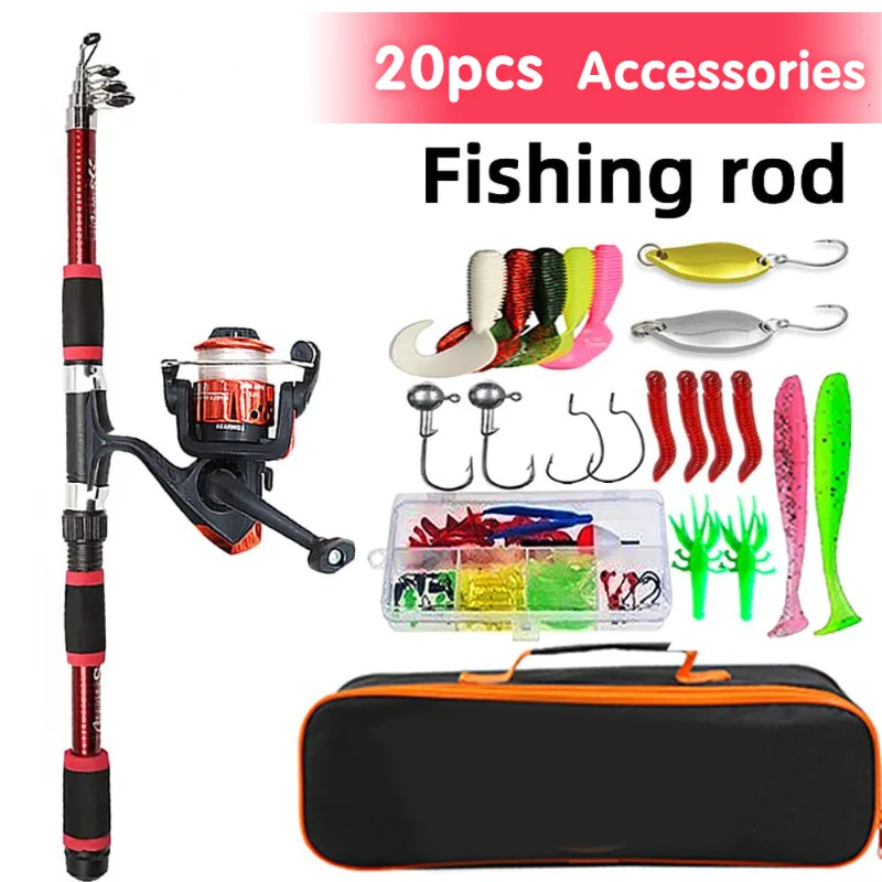 

Travel Fishing Gear Set Long Casting Spinning Fishing Reel Ultralight Carbon Rod Fishing Tackle For Beginners Dropshipping