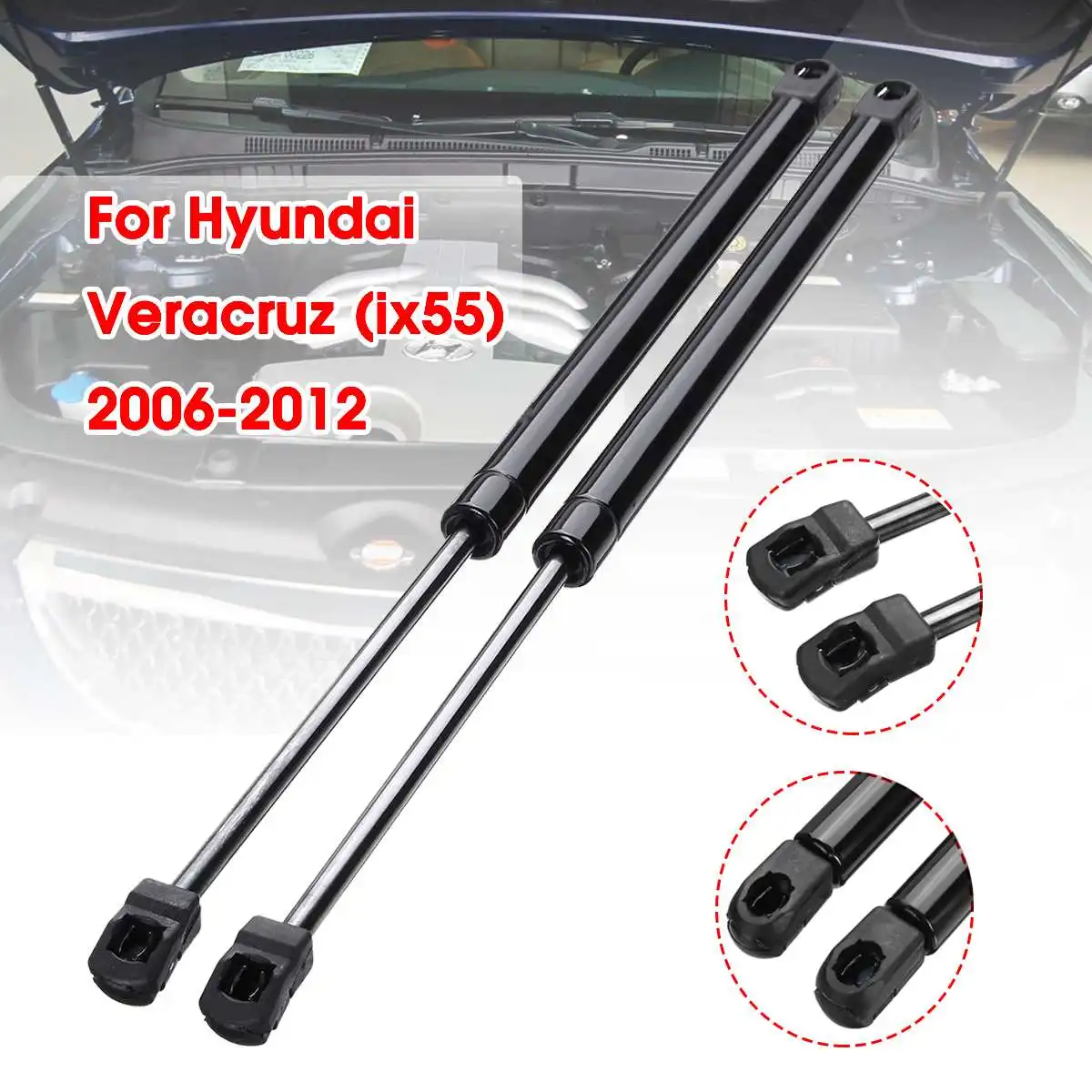 

2pcs/set Car Front Bonnet Hood Modify Gas Struts Lift Support Shock Damper Bars For Hyundai Veracruz ix55 2006 - 2012