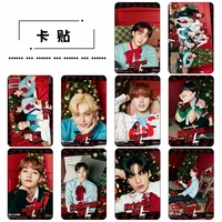 10set kpop straykids holiday special high quality bus meal card sticker cartoon wall sticker gift felix hyunjin fan collectio