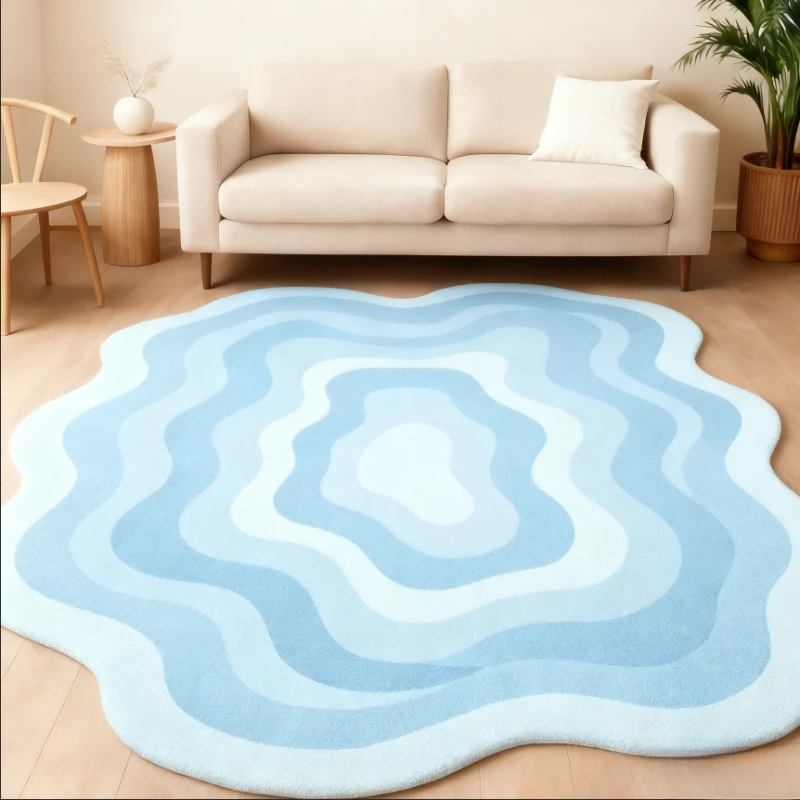 

Градиентный плюшевый ковер для спальни