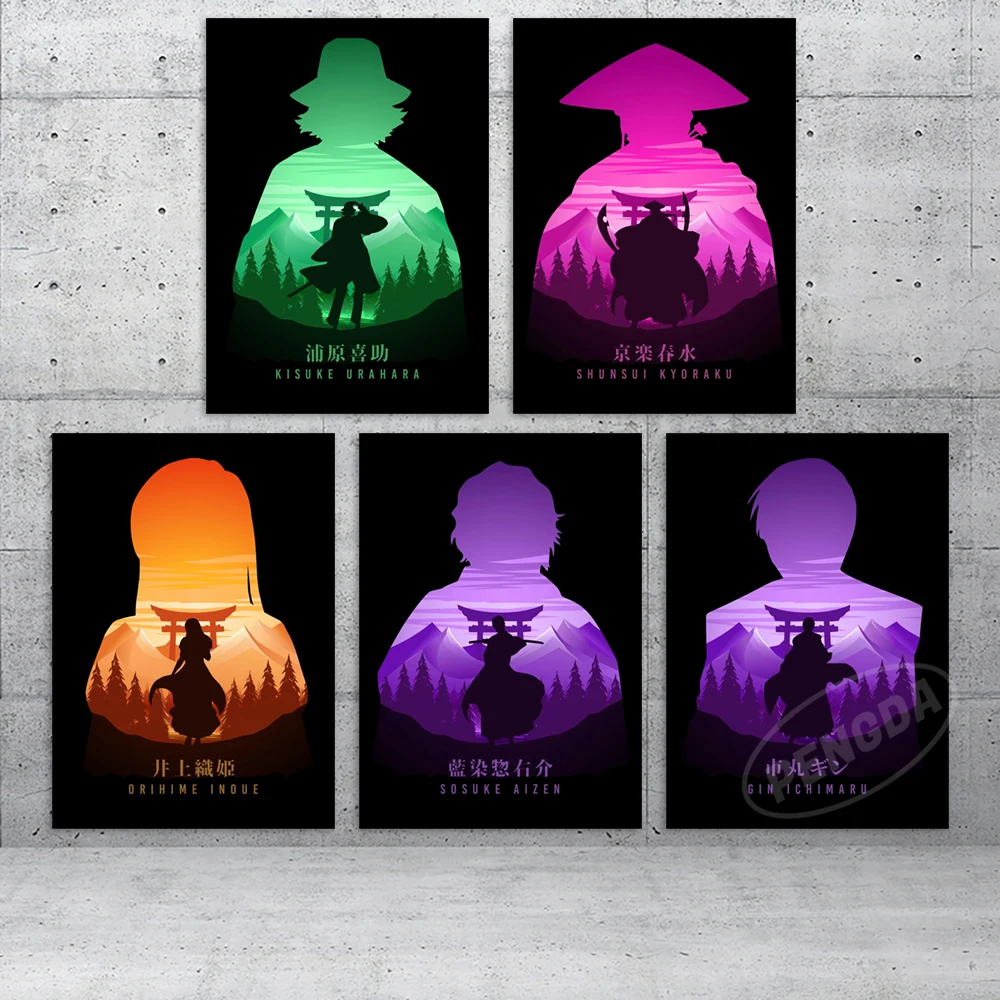 

Modular Pictures Bleach Canvas Kurosaki Ichigo Prints Anime Painting Wall Art Urahara Kisuke Poster Home Living Room Decoration