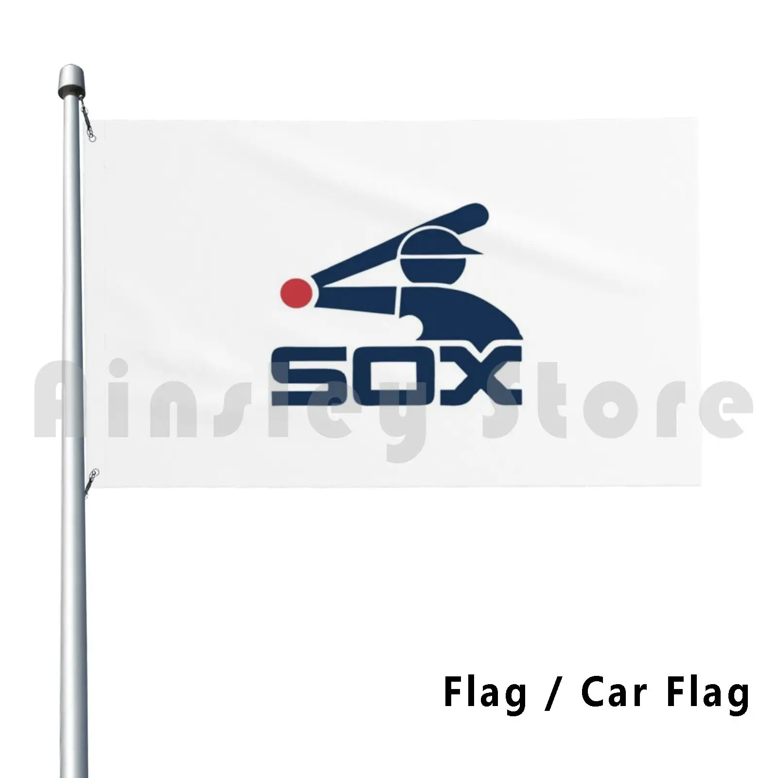 

Retro Sox Outdoor Decor Flag Car Flag Logo Baseball