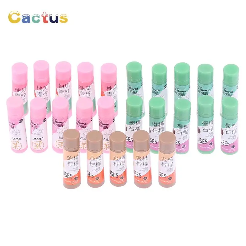 

5 шт. кукольный домик, бутылка для фруктов, молока, чая, модель игрушечного кукольного домика, миниатюрные украшения, полимерная игрушка