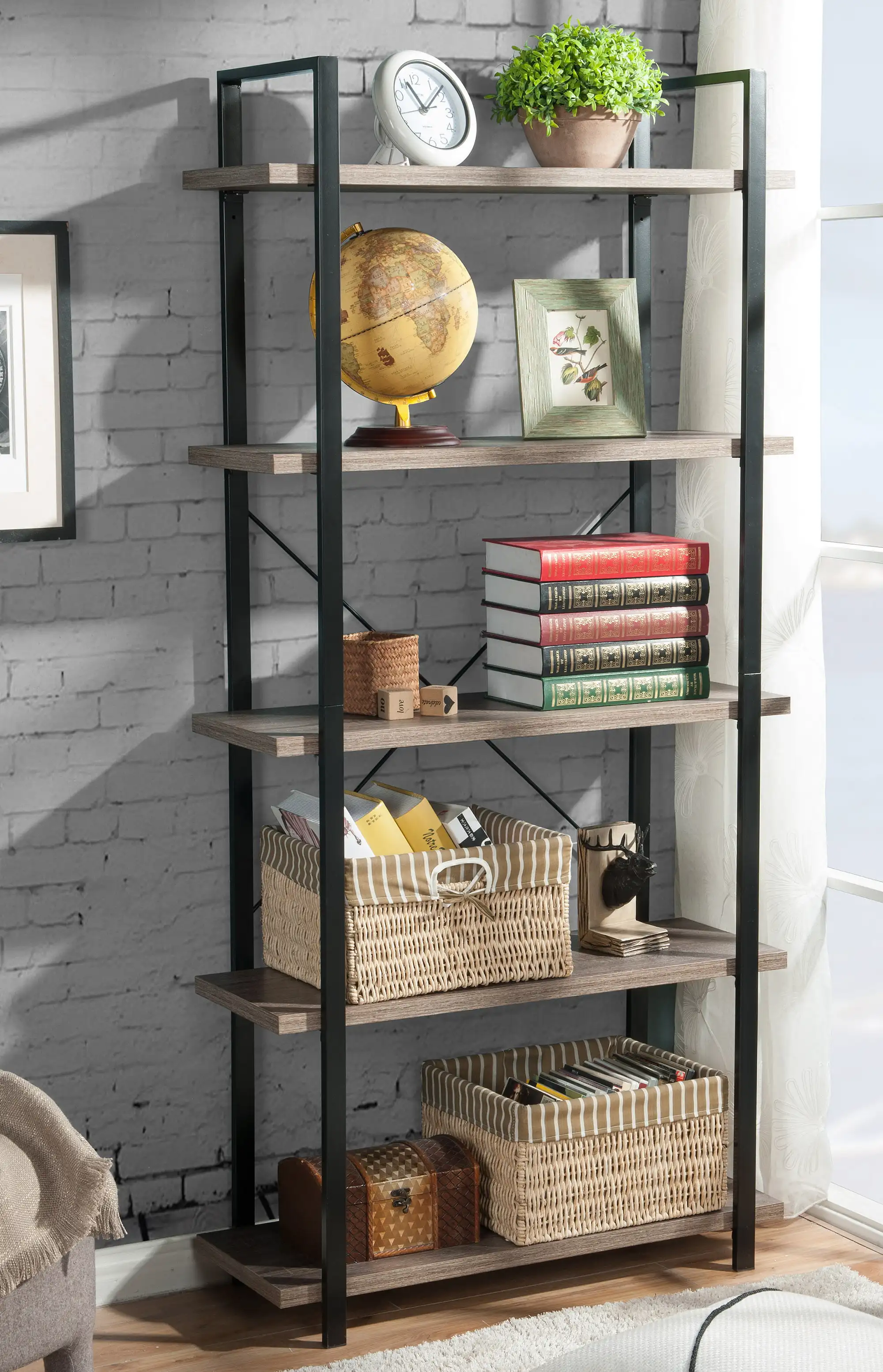 

Oakland 5-Shelf Bookcase