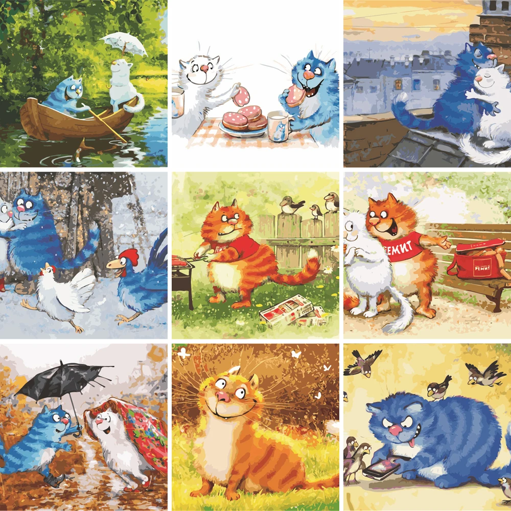 

Картина по номерам «сделай сам», ручная роспись, картина маслом, рисунок на холсте «убить времени», уникальный подарок, украшение для дома