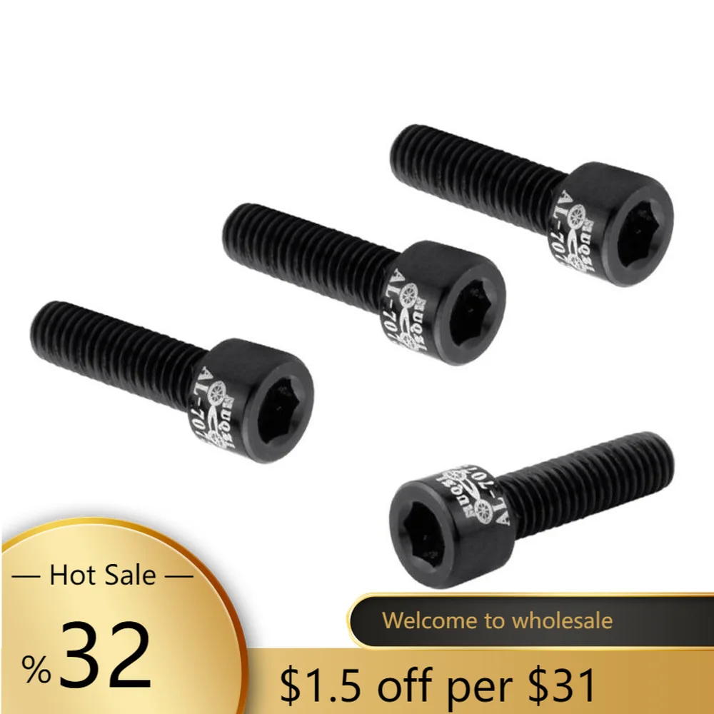 

Bicycle Headset Stem Bolts Titanium Alloy MTB Road Bike Screws Rust-Resistance Flat-head Fixed Bolts