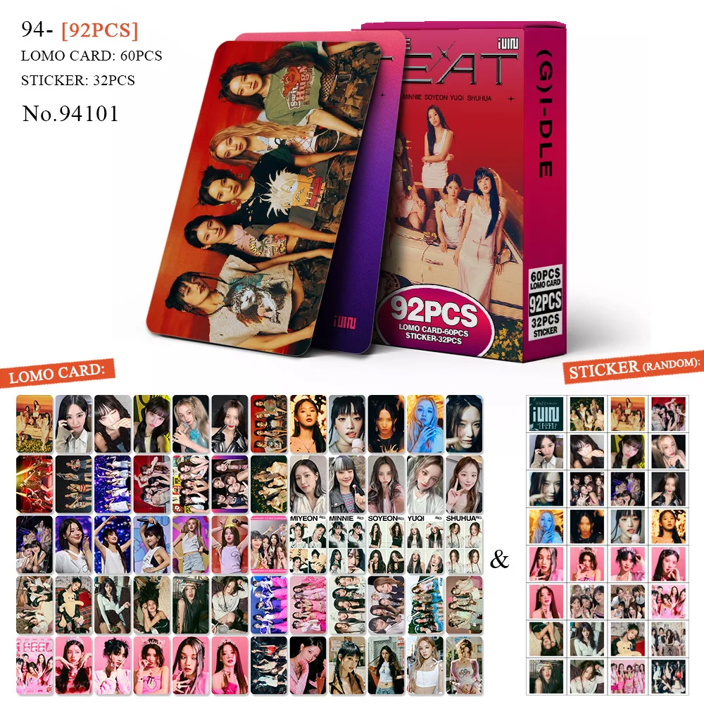 

Kpop GIDLE Lomo карты фотоальбом HEAT I Sway (G)I-DLE