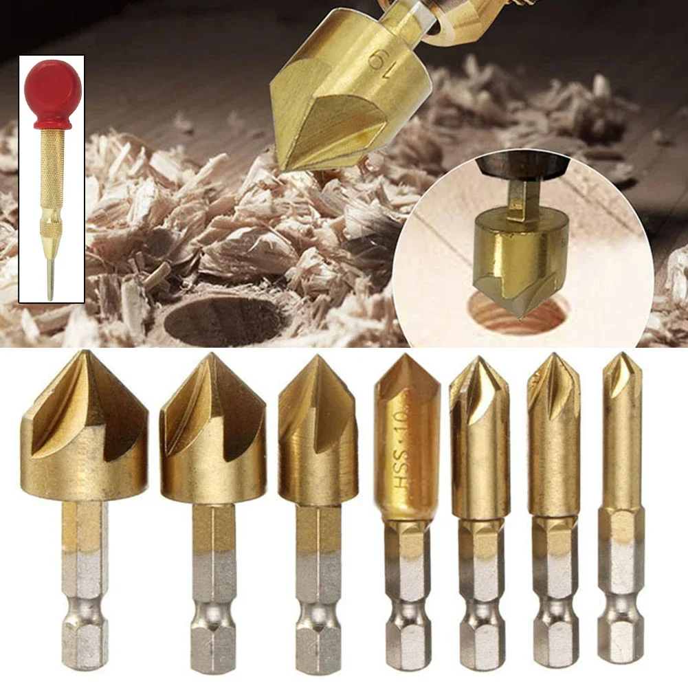 Угловая флейта зенкер зеркальная фреза счетчик сверл из быстрорежущей стали для