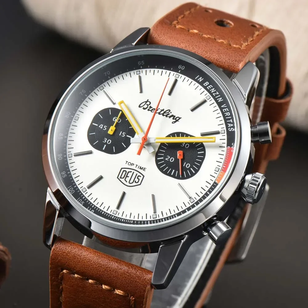 

Hot Breitling Watches For Mens Luxury Top Time Style Sport Automatic Date Wristwatch Business Chronograph Quartz AAA Male Clocks