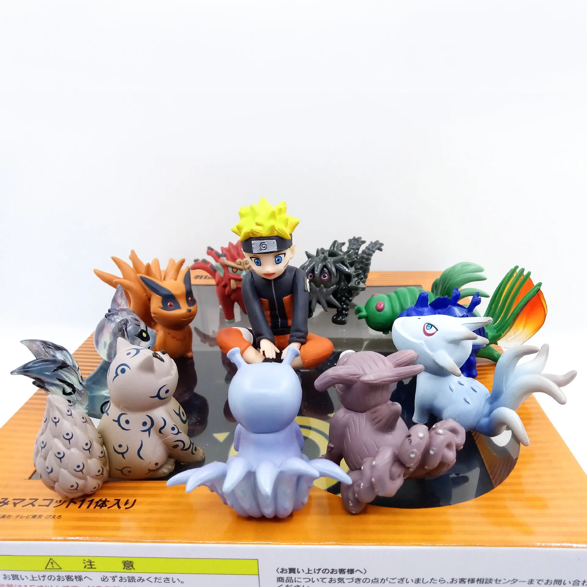 

Аниме Наруто Q версия 10 шт./компл. девять хвостов Наруто детство ПВХ фигурки героев игрушки модель статуя 6 см