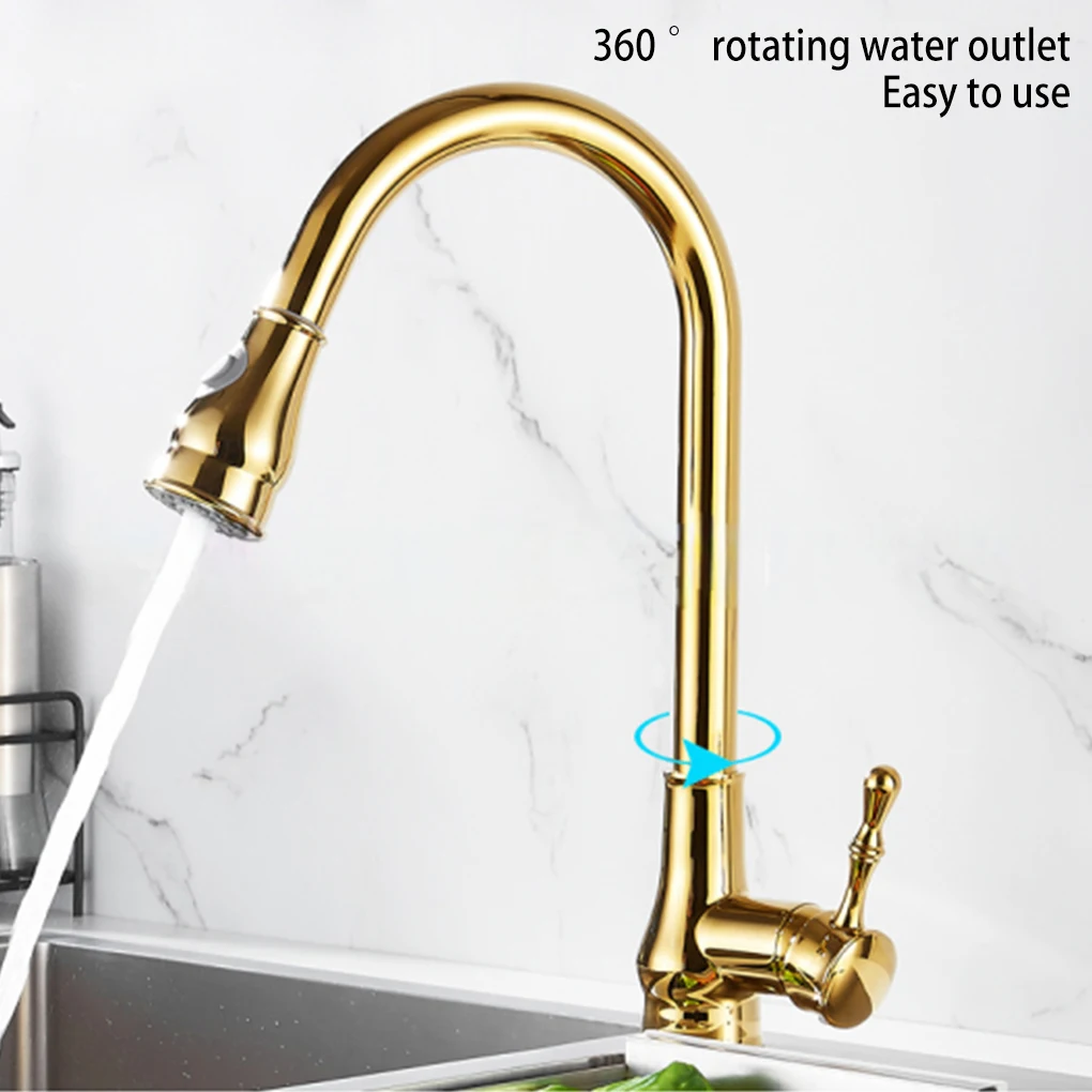 

Kitchen Faucet Bathroom Sink Swivel Water Tap Replacement Mixer Pull Out Tub Mounted Household Dishwashing Sprayer