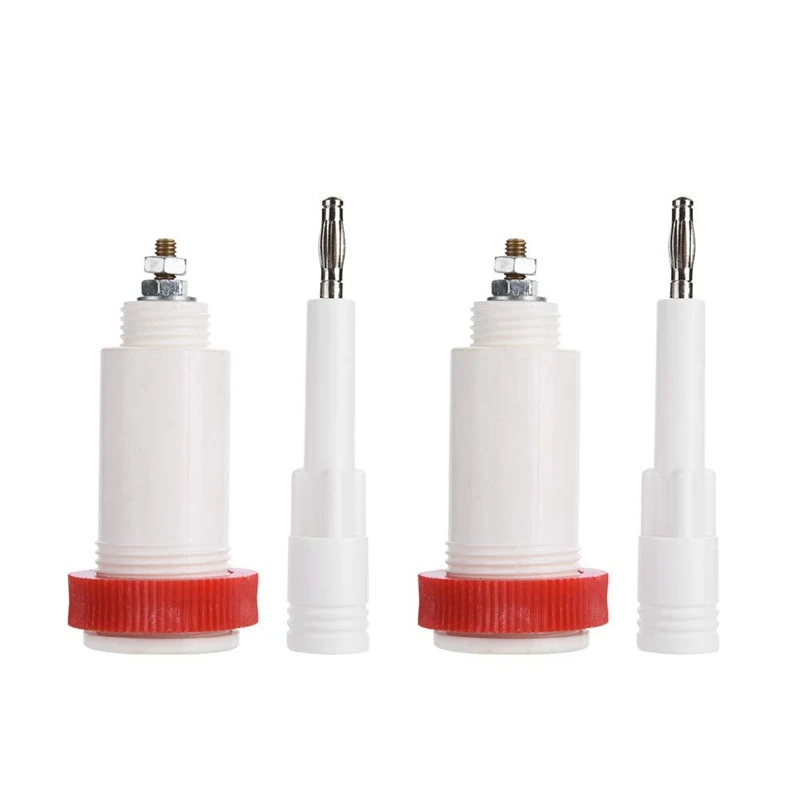 

JFBL Hot 2 Pairs Of 4 Mm Banana Cross Jack 10Kv -30Kv High Voltage Connector Plug And Socket Power Supply Test Instrument