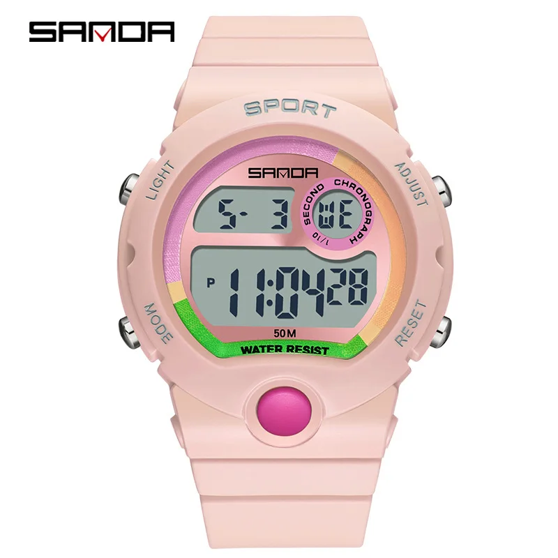 

Часы Sanda с одним дисплеем, одноъядерные, мужские и женские часы, креативные и персонализированные часы от производителя