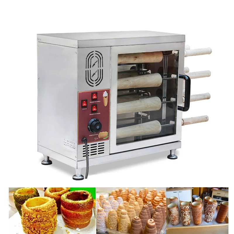 

Electric Chimney Cake Kurtos Kalacs Oven , Trdelnik Machine