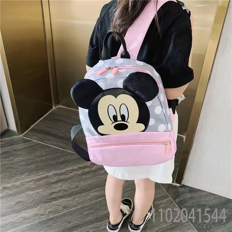 Disney Student School Bags for Girls Kid Kindergarten Preschool Mini Toddler Backpack Nylon Cute Minnie Mouse Free Shipping