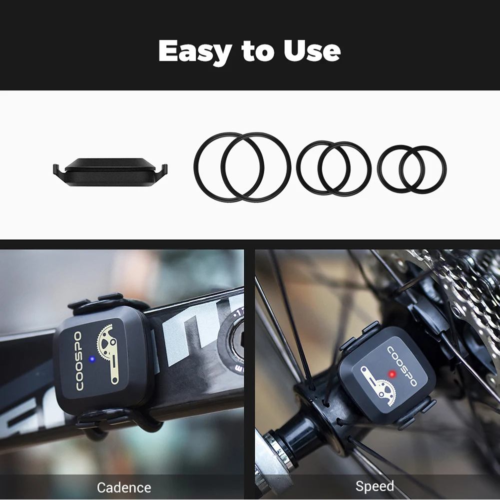 Датчик скорости вращения педалей велосипеда для CooSpo ANT + Bluetooth датчик Garmin