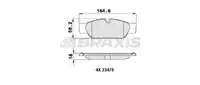 

AA0217 for brake pad ON JAGUAR S-TYPE II (X200) 0207 XJ (X358) XJ (X358)