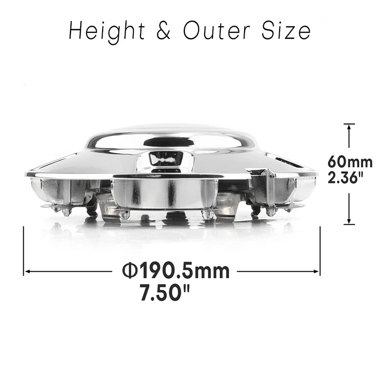 DewFlew 1/4 шт. внешний диаметр 190 5 мм (7 дюйма) внутренний 119 (4 69 центральная крышка