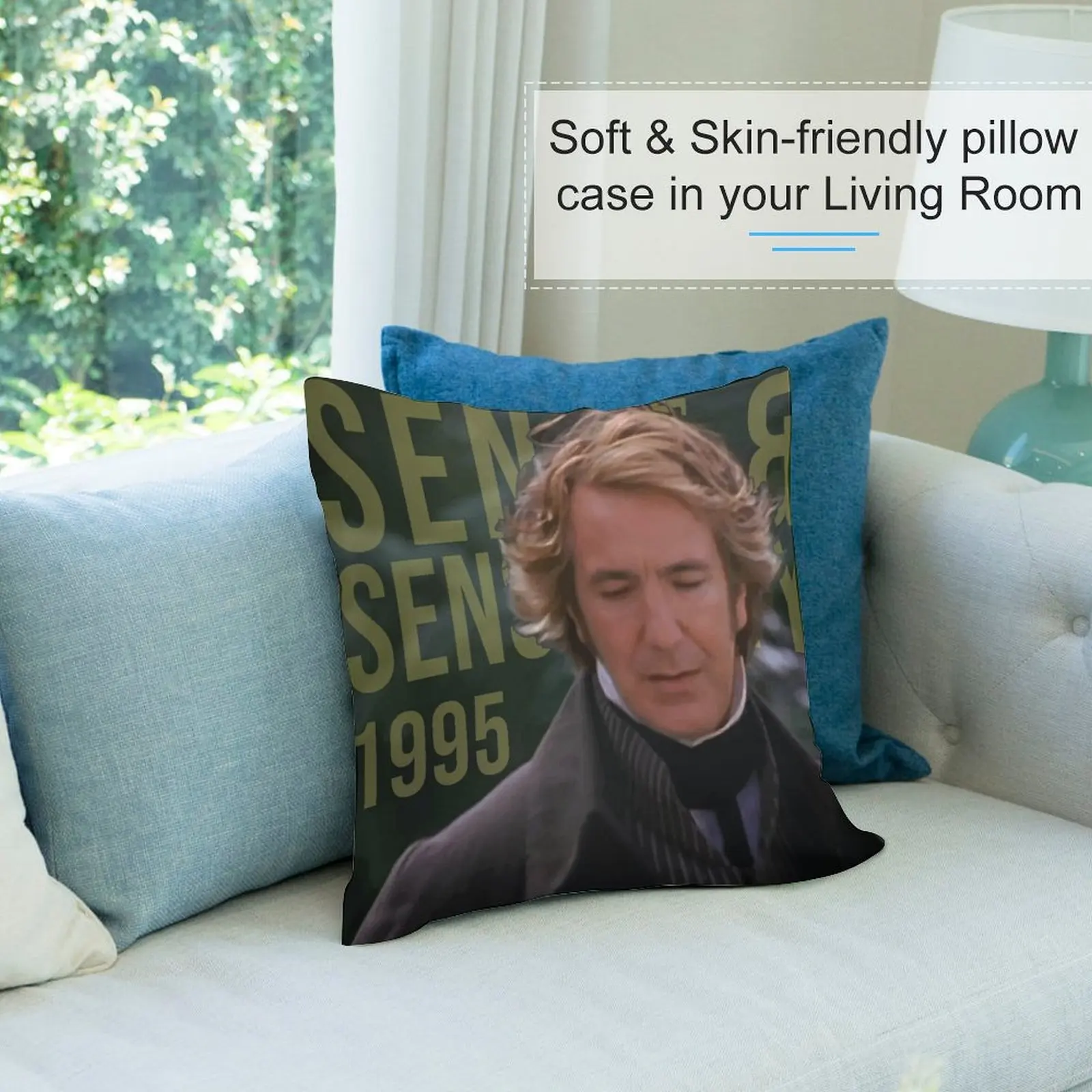 Полковник Брэндон - Алан Рикман (Sense and Sensibility 1995) V2 Декоративная подушка Детская