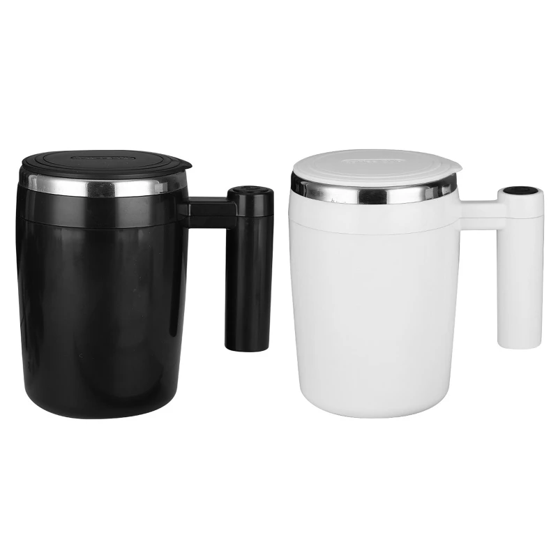 

Stainless Steel Cups Coffee Mugs Automatic Mixing Coffee and Milk Cup Intelligent for Office Outdoor School 2 Colors