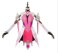 ow cosplay anime costume mercy angela ziegler costume pink mercy skin cosplay costume girls adult womens fantasy carnival