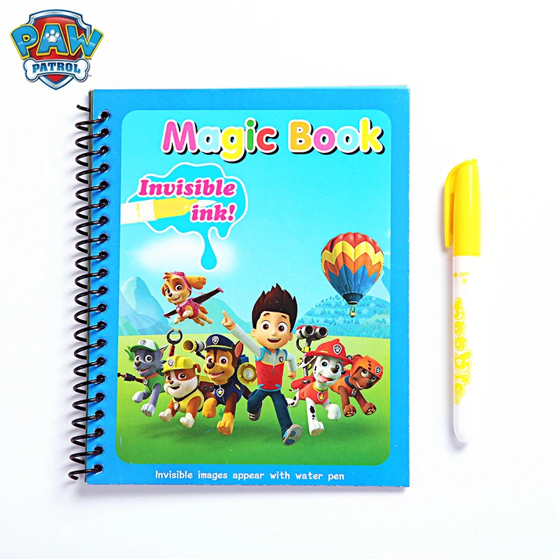

Paw Patrol Dog Water Painting Drawing Toys Graffiti Cartoon Figure Watercolour Magic Book Coloring Book for Kid Birthday Gifts