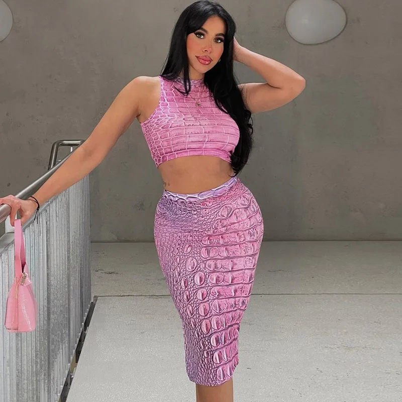 

Уличная одежда, новинка 2023, Осенний сексуальный женский костюм с облегающей юбкой на бедрах с принтом, официальная элегантная одежда, вечерние женские платья, халат для девушек