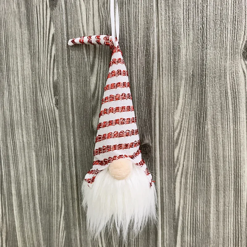 

2022 New Merry Christmas LED Faceless Gnome Doll Elf Pendant Xmas Tree Hanging Ornaments Xmas Navidad Natal New Year