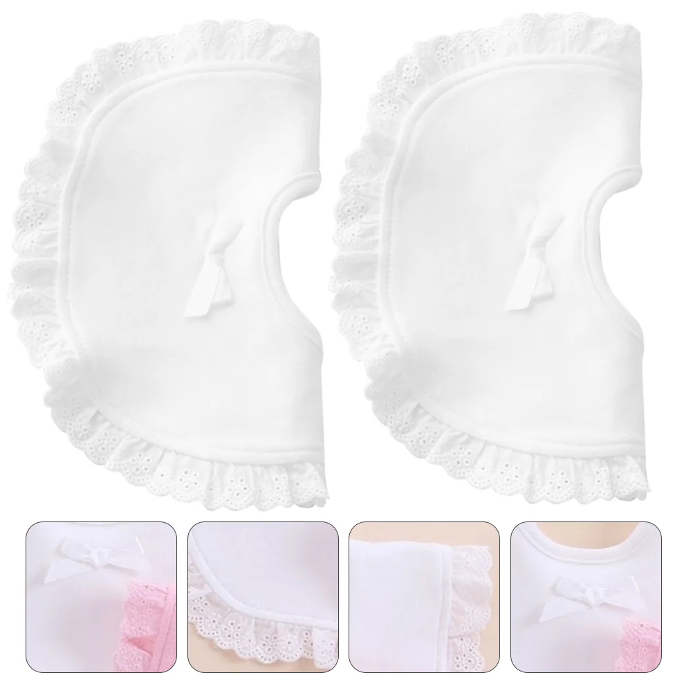 

2 Pcs Baby Bib Cotton Bibs Bandana Saliva Towel Infant Newborn Drool Toddle Burp Cloth Dining Home