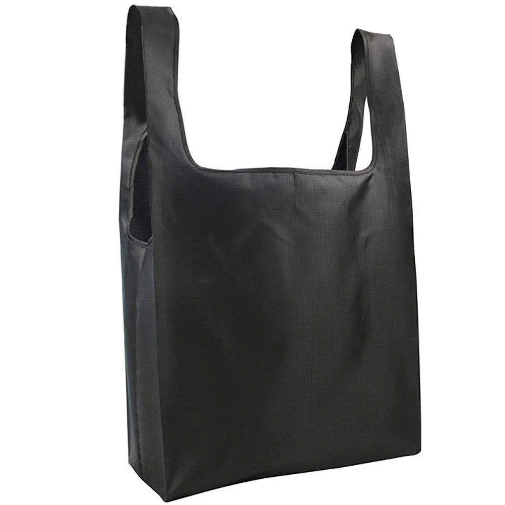 

Shopping Grocery Totereusable Washable Large Supermarket Canvas Folding Gift Fold Nylon Storage Kitchen Portable Black Foldable