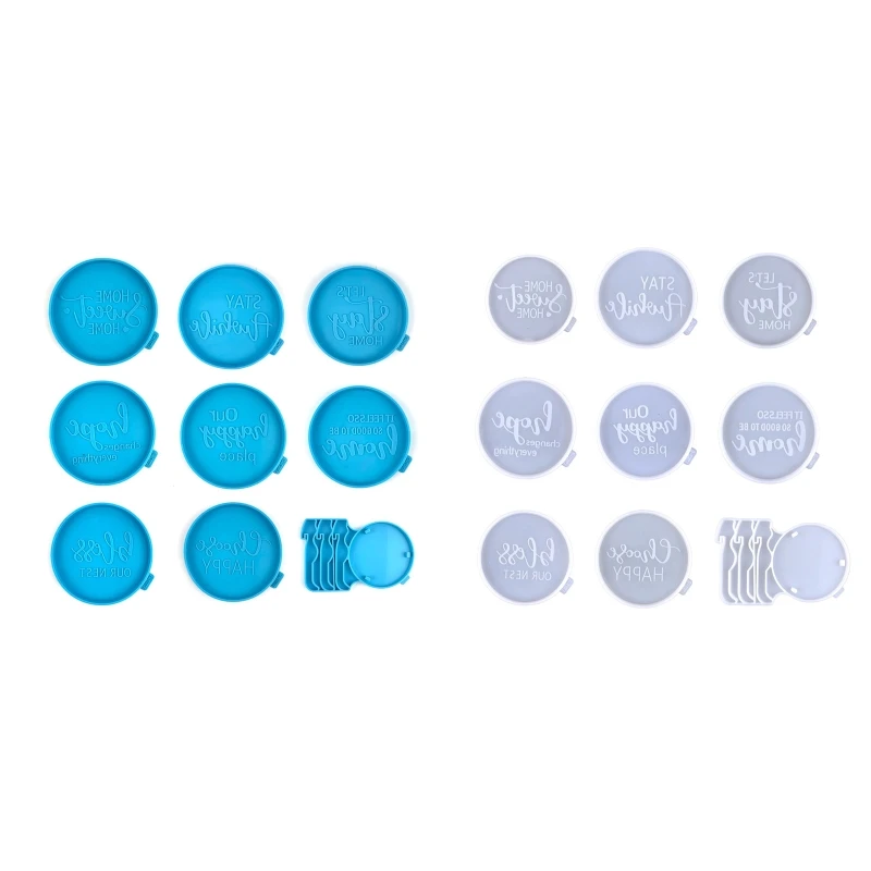 

Coaster Resin Mold,Silicone Resin Molds w/ Coaster Holder Resin Coaster Mold Set