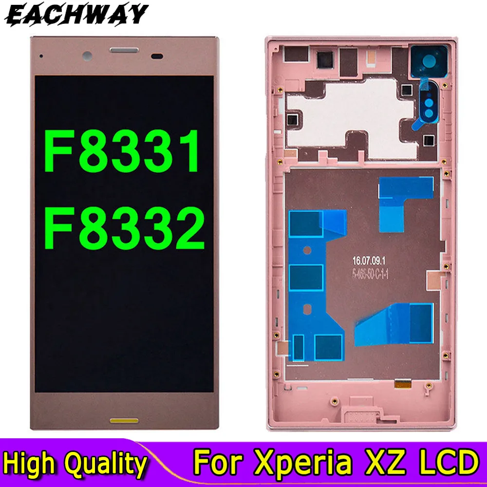 ЖК-дисплей и сенсорный экран 5,2 дюйма для SONY Xperia XZ, дигитайзер в сборе, замена с рамкой для SONY Xperia XZ F8331 F8332, ЖК-дисплей