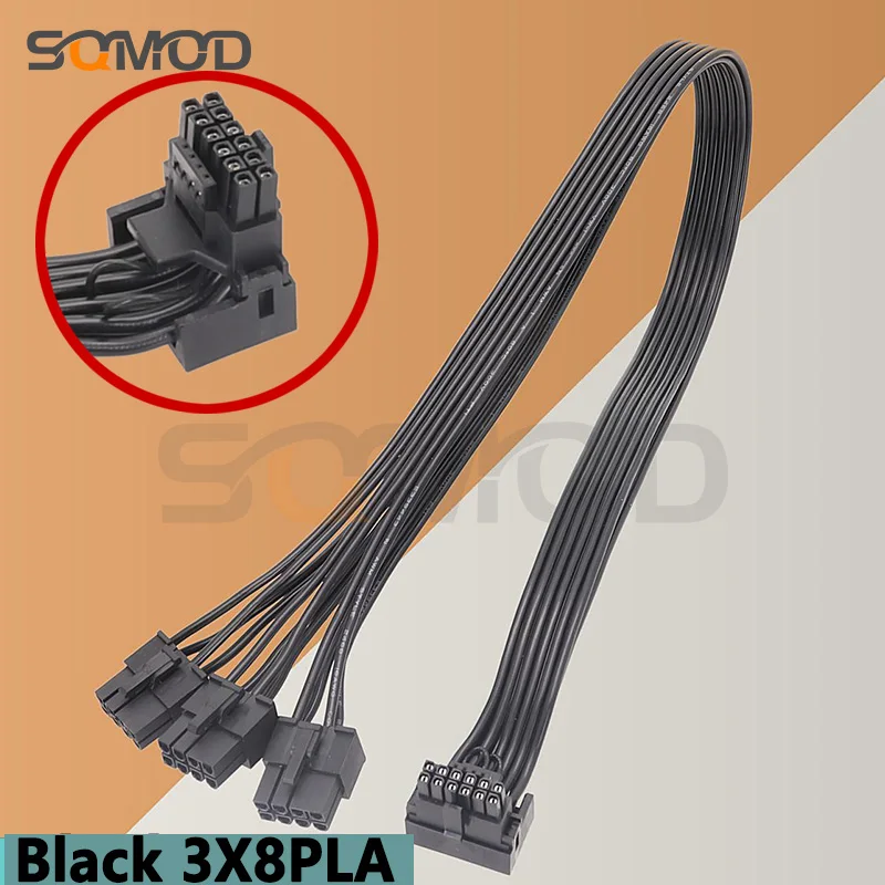 

Thermaltake-Modular GPU 3x8-pin to 16Pin Power Supply PCIE5.0 12VHPWR For RTX4090 Video Card Graphics Card