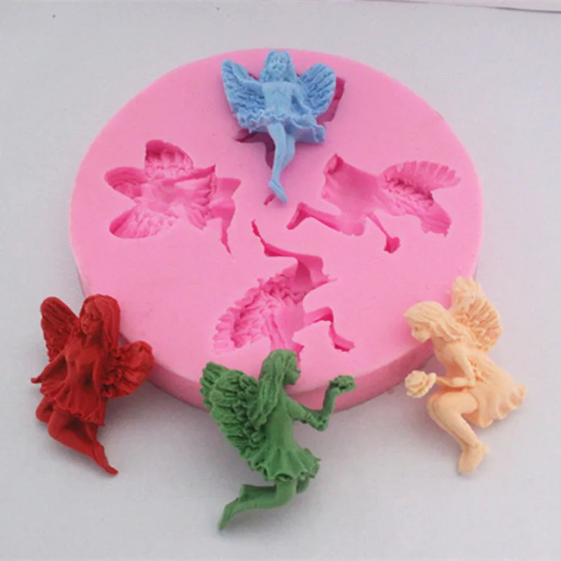 

Angel Girl Silicone Mold Fondant Cake Decoration Pastry Mould Jello Pudding Chocolate Molds Ice Cube Soap