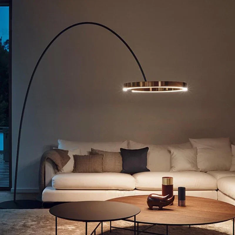 Итальянская светодиодная Напольная Лампа для правой рыбалки креативные высокие